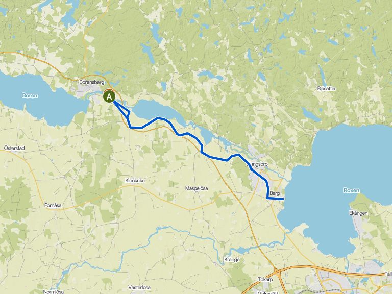 Fahrradtour am Göta-Kanal, Borensberg - Berg | bike Tour | Komoot
