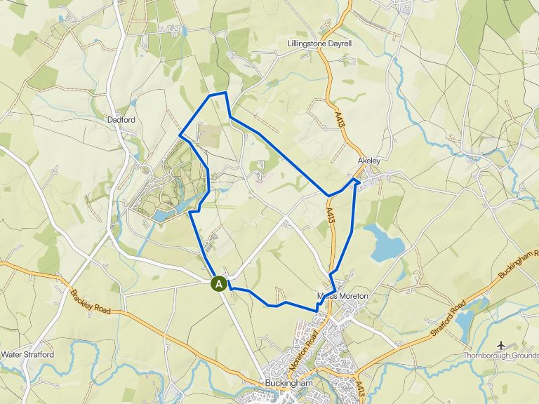 Chackmore to Akeley loop via Stowe Landscape Gardens | hike | Komoot