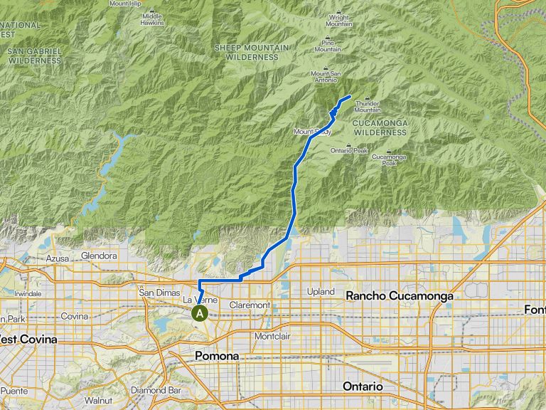 Mount Baldy loop from Fairplex | road ride | Komoot