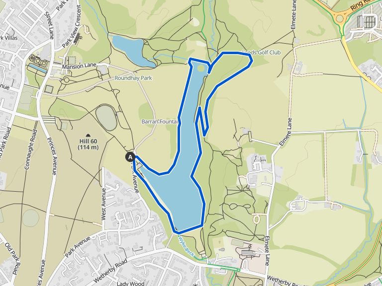 Waterloo Lake Trail Waterloo Lake Runde von Lady Wood Wanderung