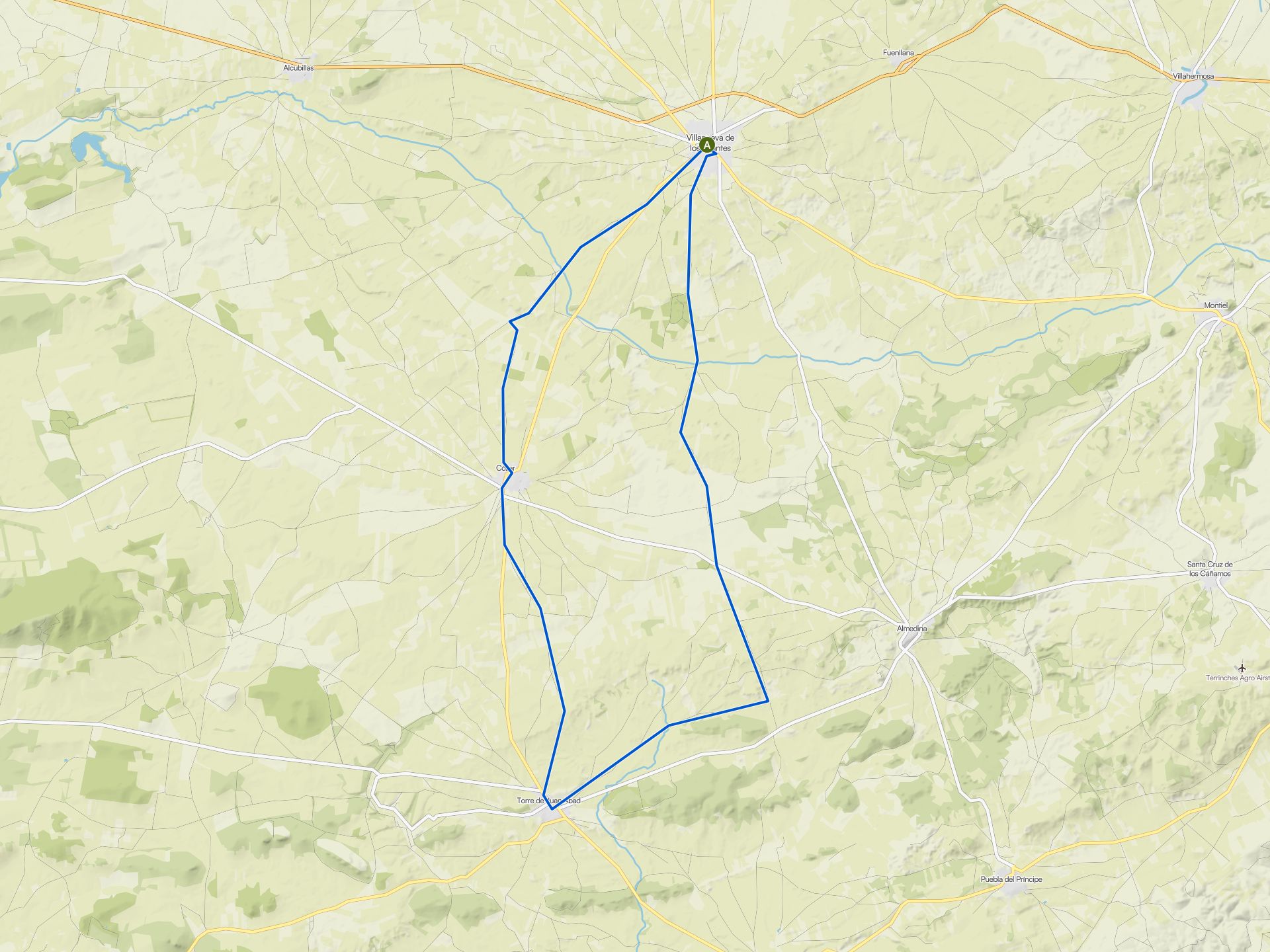 The best cycling routes around Almedina | Komoot
