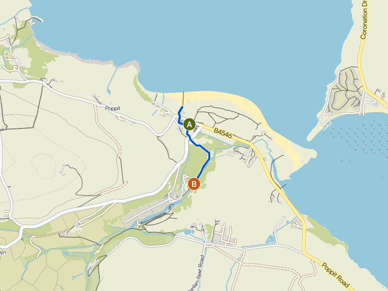 Paseo en silla de ruedas de aventura en Poppit Sands — Parc ...
