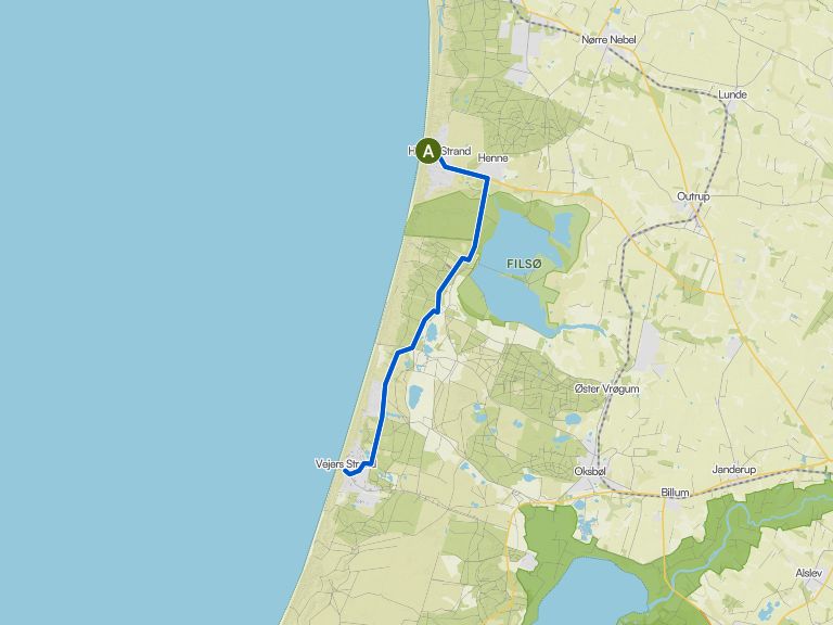 Henne Strand - Vejers Strand | Fahrradtour | Komoot