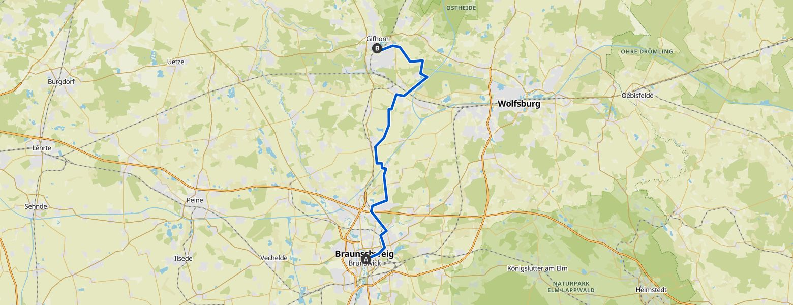 Über Flüsse, Berge und Heide – der Weser-Harz-Heide-Radweg |  Fahrrad-Collection von komoot