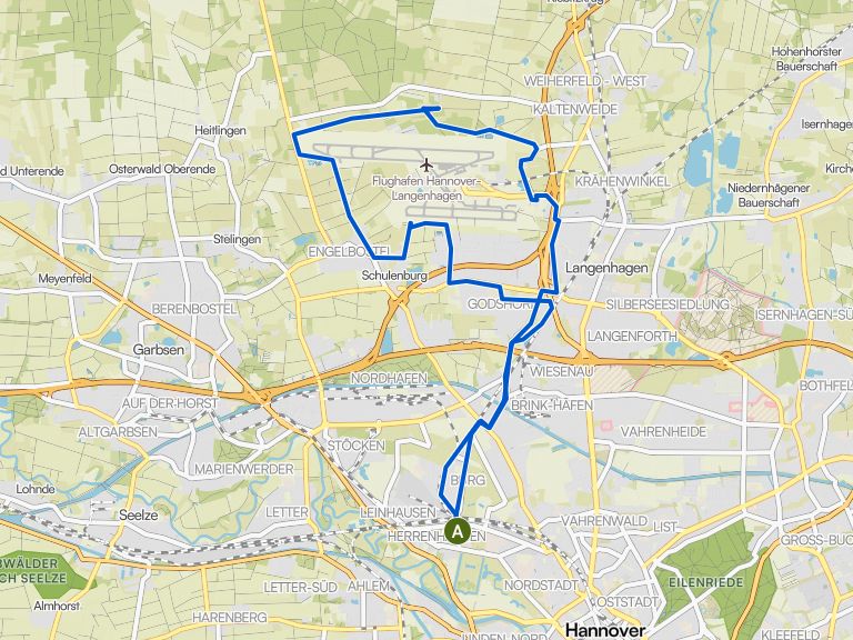 Flughafen Hannover Tour | E-Mountainbike-Tour | Komoot