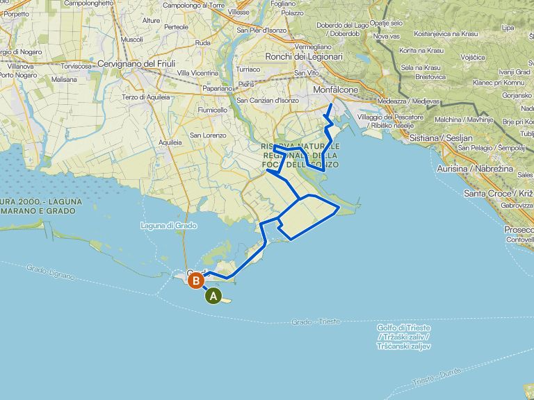 Grado - Monfalcone - Grado | Fahrradtour | Komoot