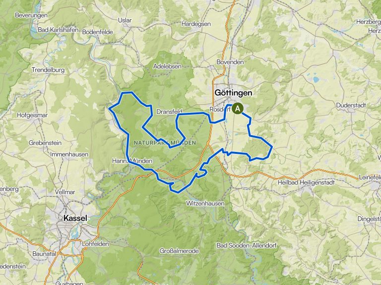 RTF Göttingen - 120km | Rennrad-Tour | Komoot