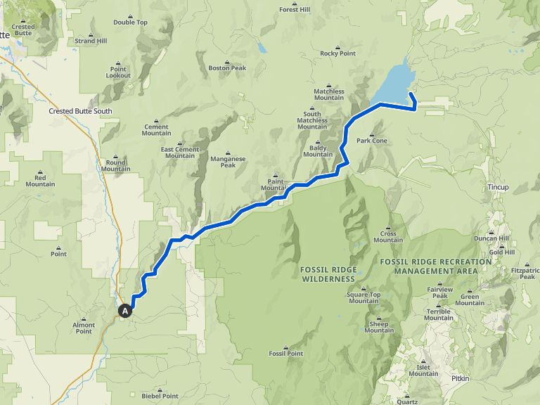 Almont à Taylor Park Reservoir — Gunnison County | Vélo de route | Komoot