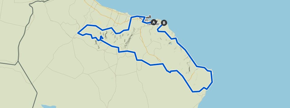 Karte der Oasen der Arabischen Halbinsel