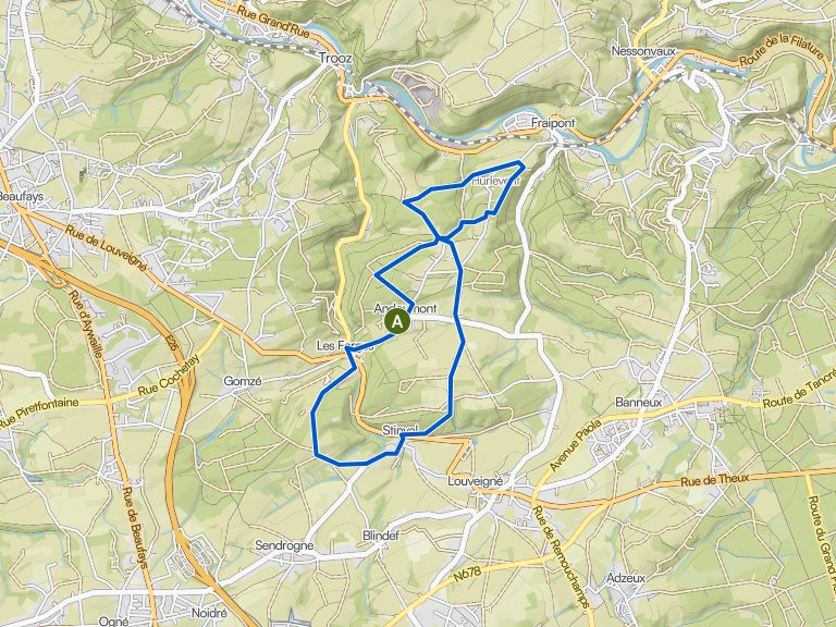 Carte de la balade Flosch Triple