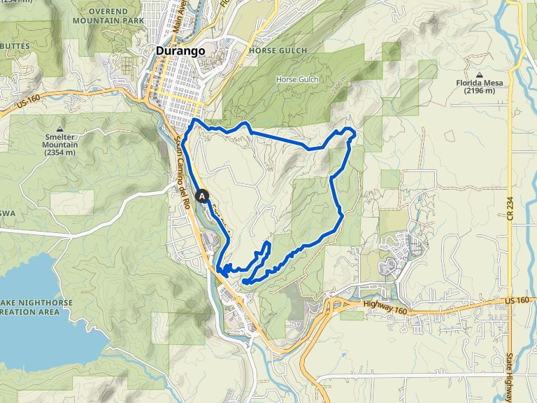 Horse Gulch loop via Sidewinder Trail — Durango | randonnée pédestre ...