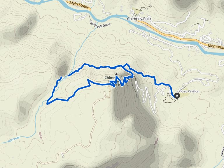 Four Season Trail to Upper & Lower Hickory Nut Falls – Chimney Rock ...