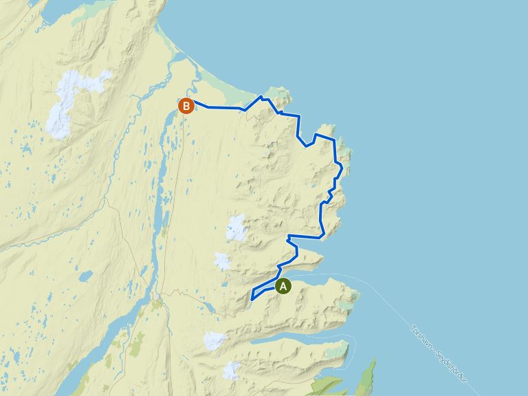 FTC - Iceland - Stage 14 - from Seydisfjordur à Vopnafjörður | randonnée pédestre | Komoot