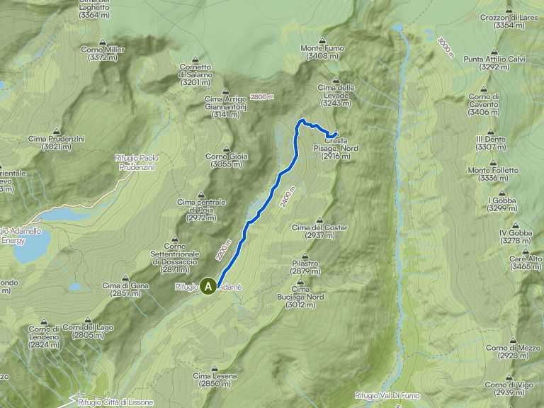 Sentiero per il Bivacco Ceco Baroni in Valle Adamè | escursione | komoot