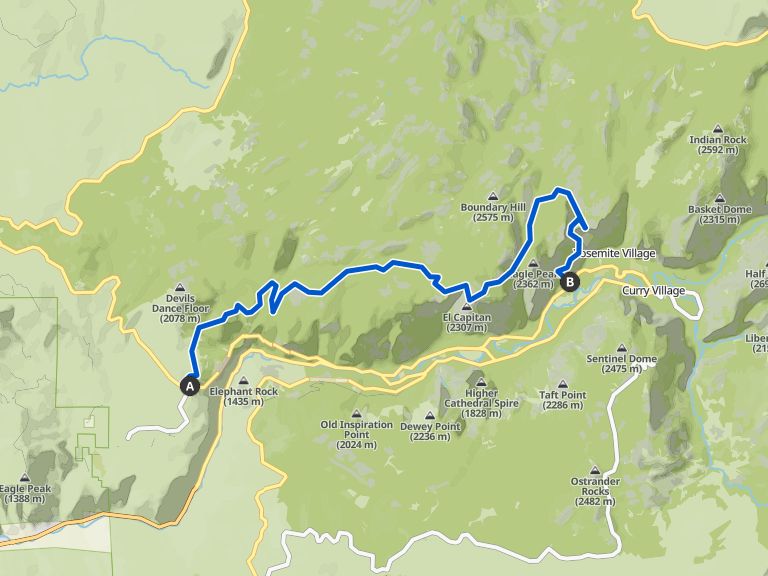 El Capitan Trail Map El Capitan Trail | Hike | Komoot