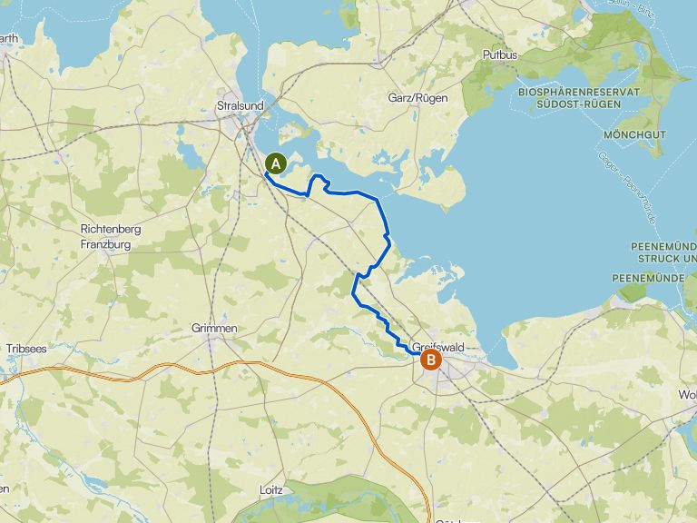 Ostseeküsten-Wanderweg E9 - Von Stralsund nach Greifswald (Bus ...