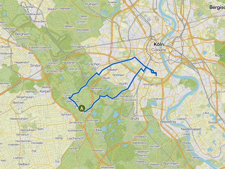 Kurz nach Köln rein 🤓 🏻 | Fahrradtour | Komoot