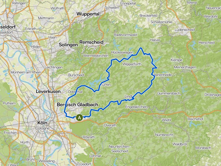 Staubwolke Refrath RTF 113km R09 | Rennrad-Tour | Komoot