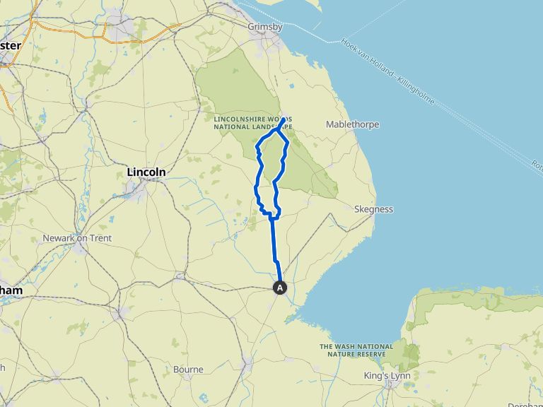 Boston to Louth loop — Lincolnshire Wolds AONB | road ride | Komoot