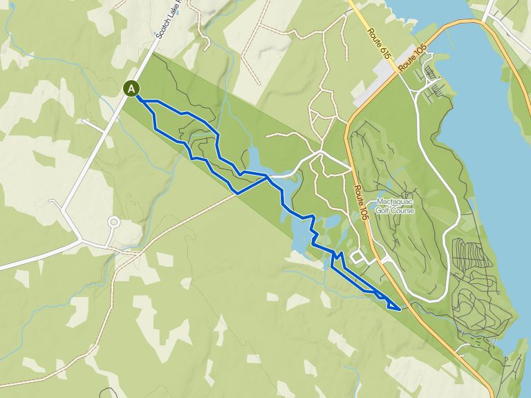 Mactaquac Provincial Park loop via Scotch Lake Road Trail — New ...