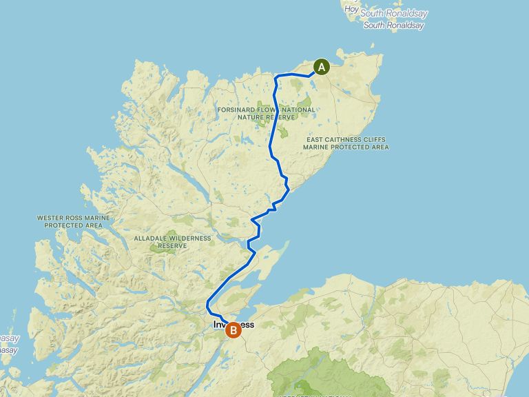 From John o' Groats to Lands End via Dublin - Day 1 - From Thurso to ...