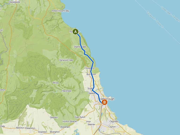 Moor to Sea Cycle Network: 1b Ravenscar to Scarborough — North York ...