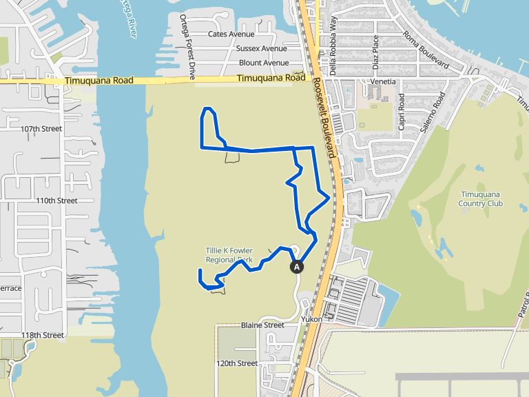 Tower Trail & Island Trail loop — Tillie K Fowler Regional Park ...