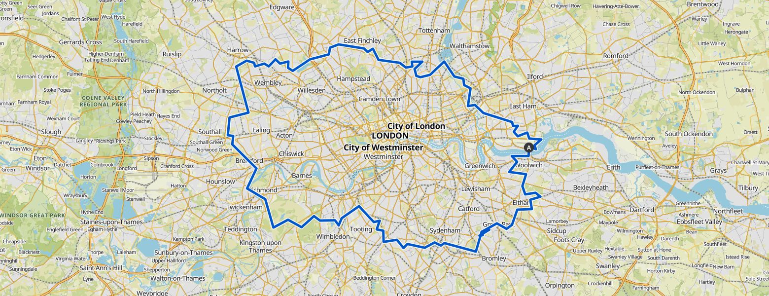 capital ring cycle map