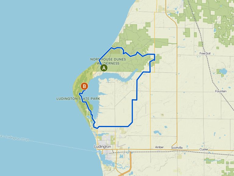 Nordhouse Dunes Extended Backpacking Loop | hike | Komoot