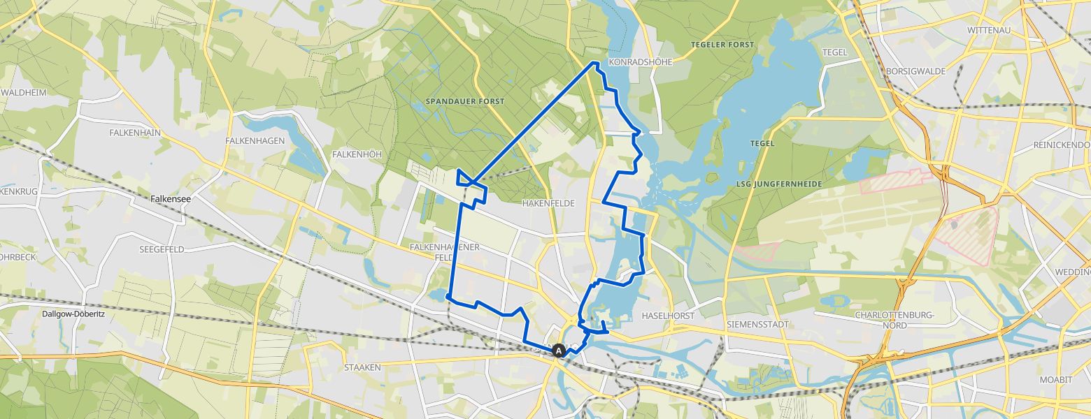 fahrrad route heerstr 277 nach ev waldkrankenhaus