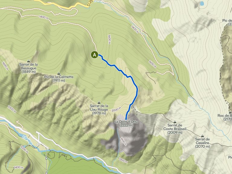 La dent d’Orlu – randonnée au départ du parking de la Jasse de Cabane ...
