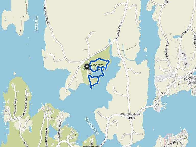 Oak Point Farm Trail loop — Boothbay Harbor, Maine | hike | Komoot