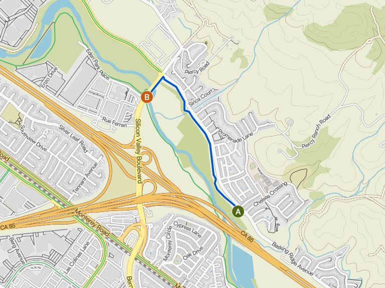 Coyote Creek and Basking Ridge Trail | escursione | komoot