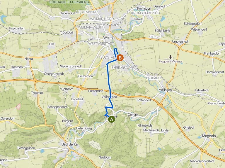 Lauf Goethe Lauf Staffel - Teil 3 (neu) - Buchfart nach Oberweimar ...