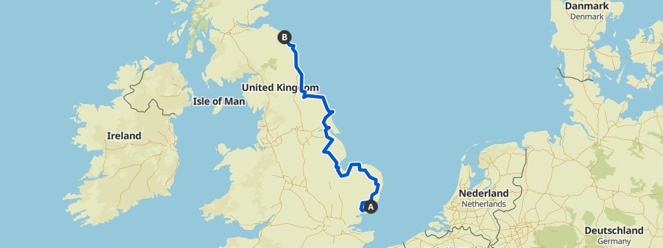 North Sea Cycle Route Map The North Sea Coast Cycle Route Part 6 — England | Bike Touring Collection  By Komoot