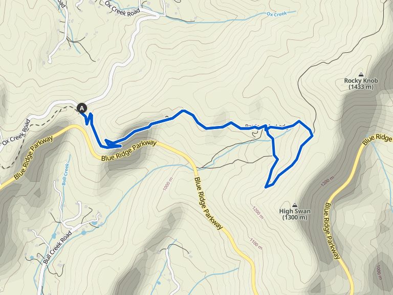 Rattlesnake Lodge & MountainstoSea Trail Schleife — Pisgah National