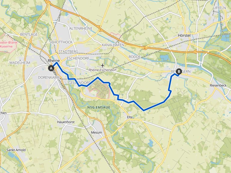 Etappe 1: Von Rheine nach Hörstel | Wanderung | Komoot