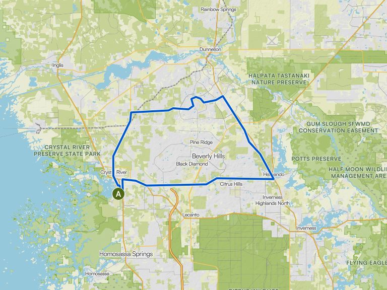 Crystal River and Citrus Springs loop | Fahrradtour | Komoot