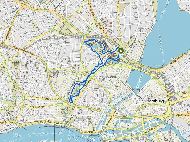 Grne Oase Planten un Blomen Park  Top-Joggingstrecken in der Hansestadt |  Laufrunde | Komoot
