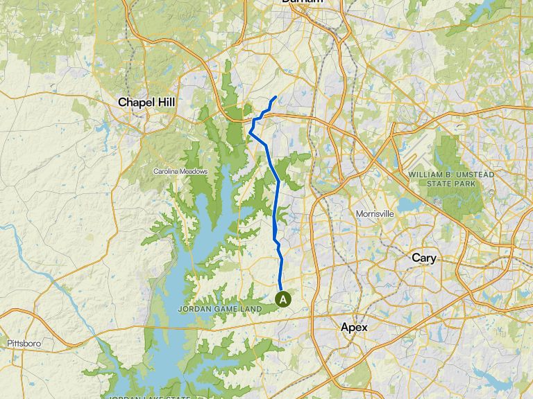 American Tobacco Trail – American Tobacco Trail loop from American Tobacco  Trail Wimberly Access | ride