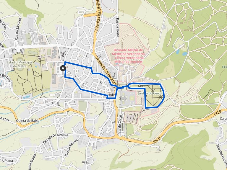 Caminhando por Mafra — percurso circular | vandring | komoot