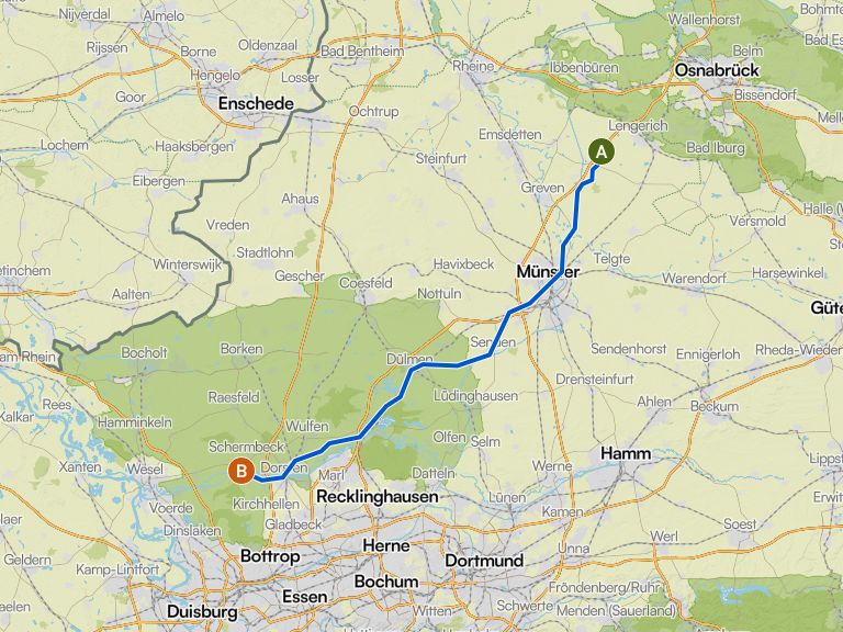 von Hamburg nach Merl - Tag 7 - von Ladbergen nach Gahlen | Fahrradtour ...