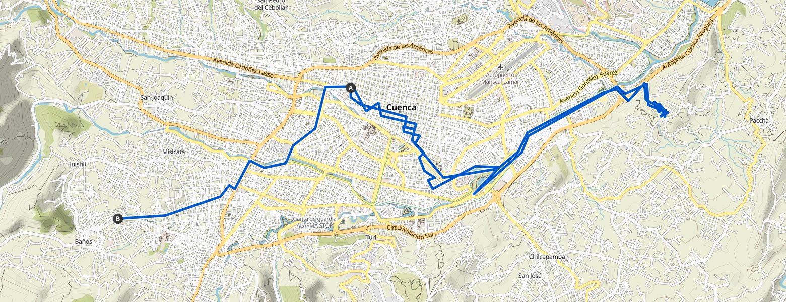 Komoot route map